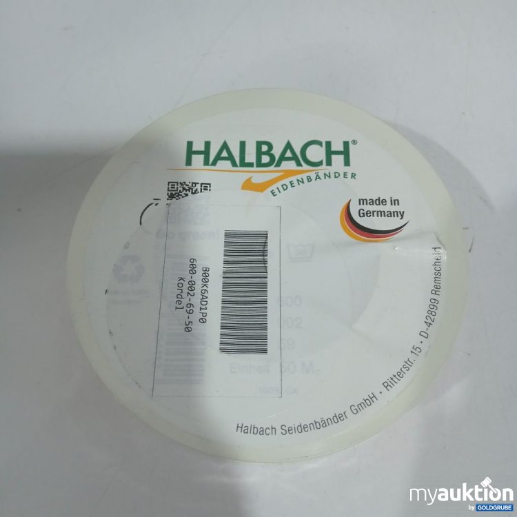 Artikel Nr. 919640: Halbach Seidenbänder Kordel orange 50m