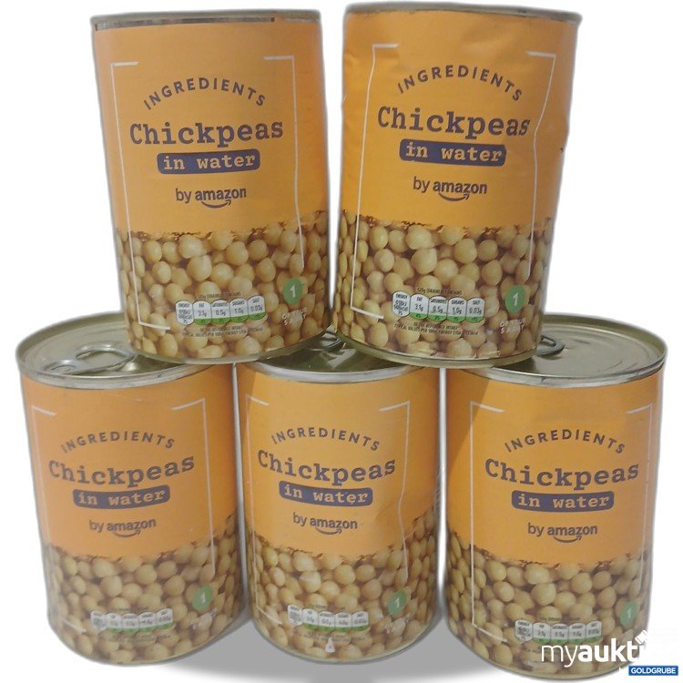 Artikel Nr. 995640: By Amazon Chickpeas in Wasser je 400g 5Stk