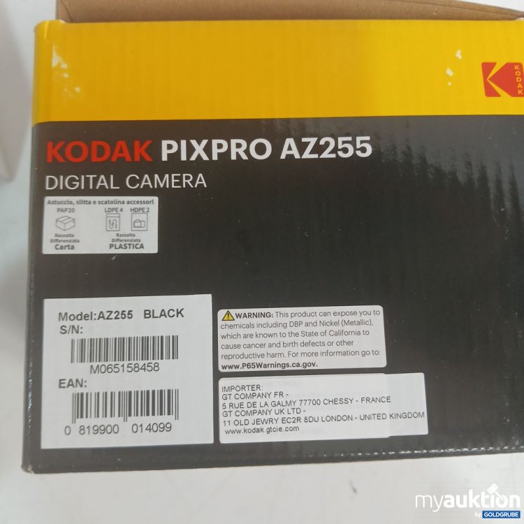 Artikel Nr. 446641 Artikel Nr. 446641: KODAK PIXPRO AZ255 Digitalkamera