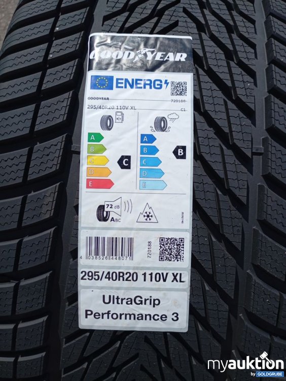 Artikel Nr. 525641 Artikel Nr. 525641: Goodyear UltraGrip Performance 3 295/40 R20 110V XL