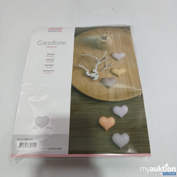 Artikel Nr. 806641 Artikel Nr. 806641: Glorex Giessform Herzen 6x35g