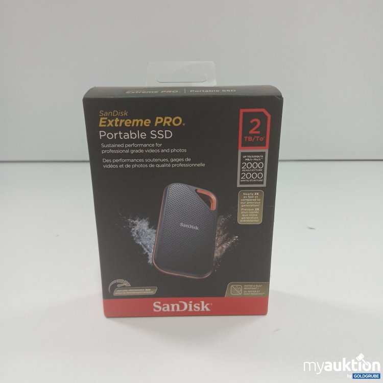 Artikel Nr. 868641 Artikel Nr. 868641: SanDisk Extreme Pro Portable SSD 2TB