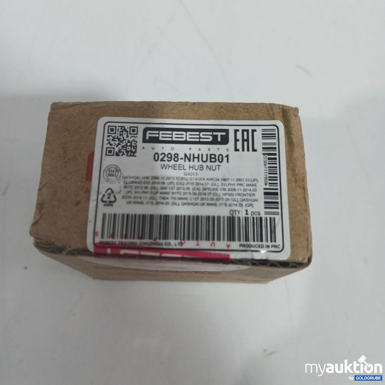 Artikel Nr. 870641: Febest Wheel Hub Nut 0298-NHUB01 