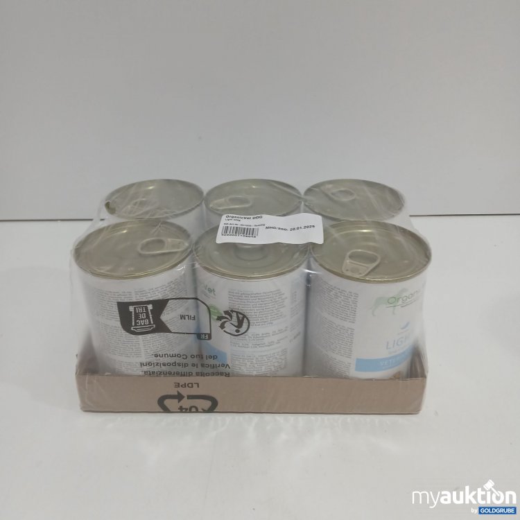Artikel Nr. 871641 Artikel Nr. 871641: OrganicVet Hundefutter 6x400g