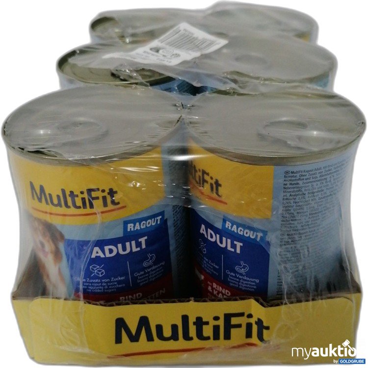 Artikel Nr. 888641: Multifit Hund Ragout Rind mit Karotten 6x400g