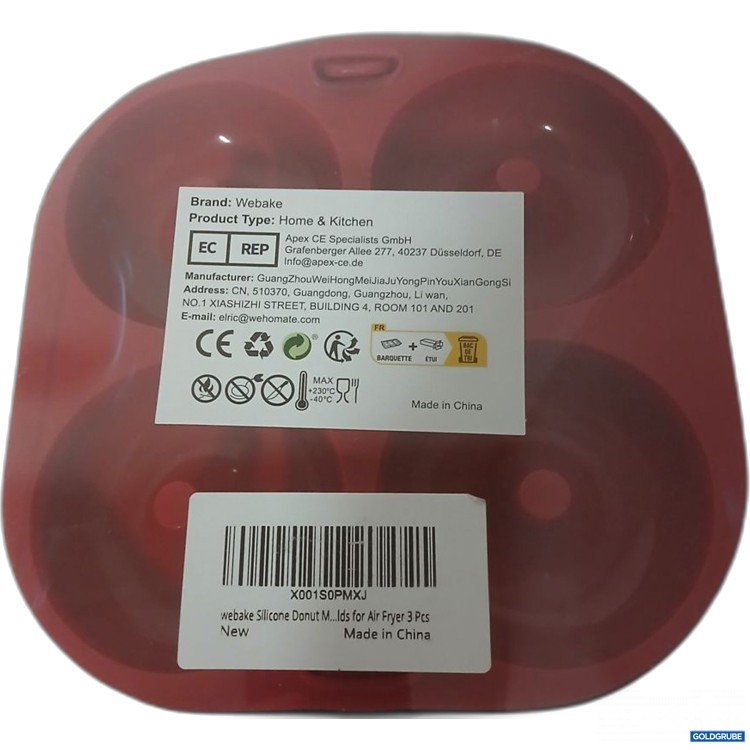 Artikel Nr. 918641: Webake Silikon Donuts, Molds für Air Fryer 3 Stück