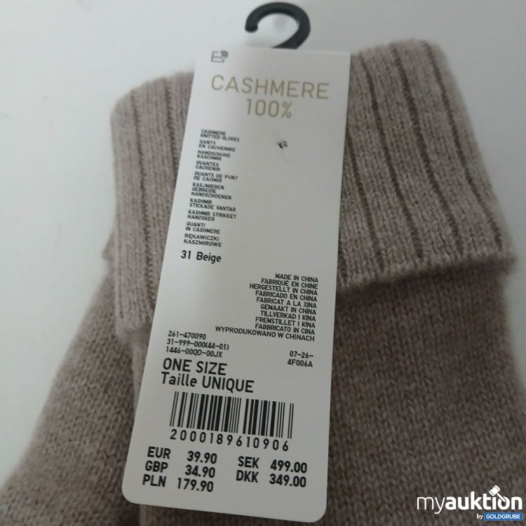 Artikel Nr. 920641: Uniqqlo Cashmere Handschuhe 100% Beige One Size