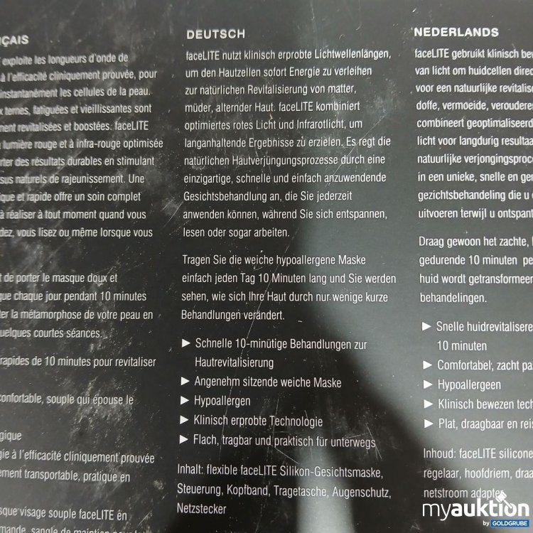 Artikel Nr. 921641: faceLITE Beauty Boosting Light Treatment