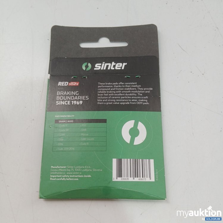 Artikel Nr. 969641: Sinter Red s514 Braking Boundaries 