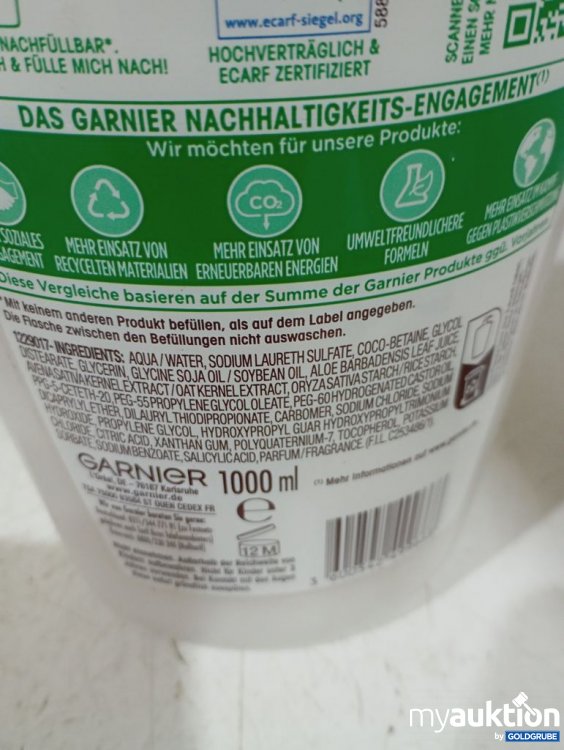 Artikel Nr. 980641: Garnier Wahre Schätze Beruhigendes Shampoo XXL-Vorteilsgröße 1000ml