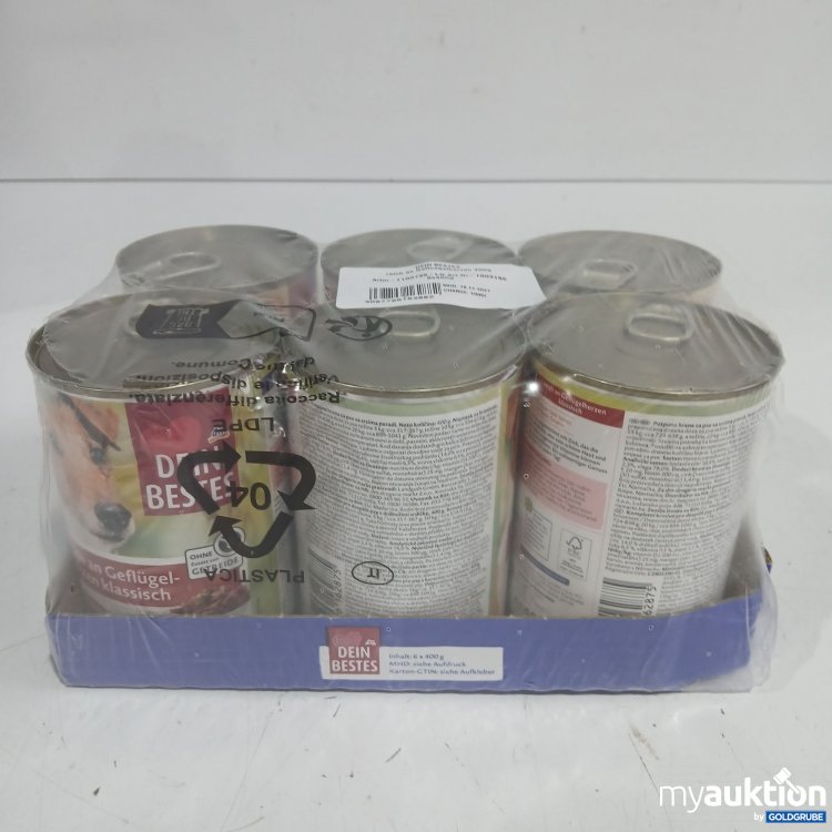 Artikel Nr. 986641: Dein Bestes Hundefutter reich an Geflügelherzen 6x400g 