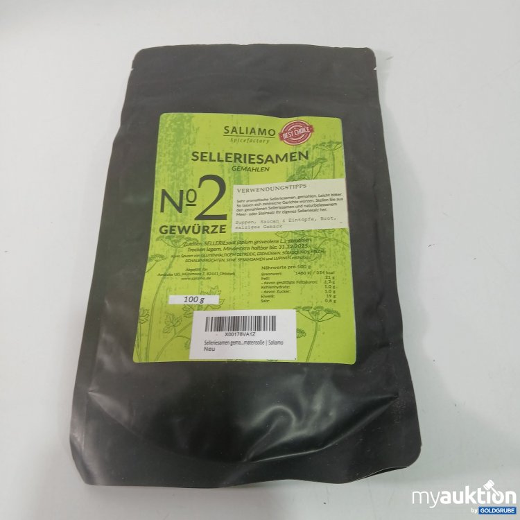 Artikel Nr. 812642 Artikel Nr. 812642: Saliamo Selleriesamen 100g