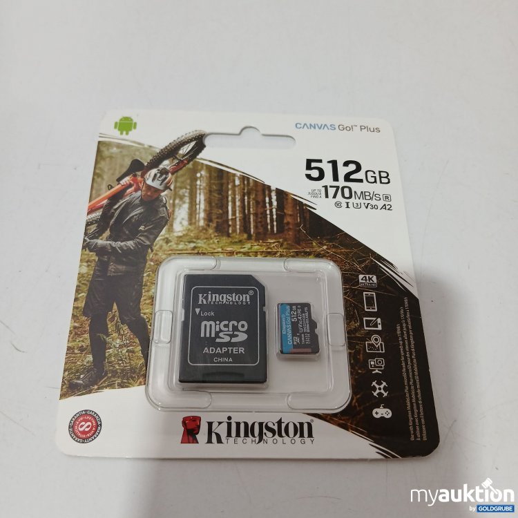 Artikel Nr. 853642 Artikel Nr. 853642: Kingston Go Plus Micro SD Karte 512Gb
