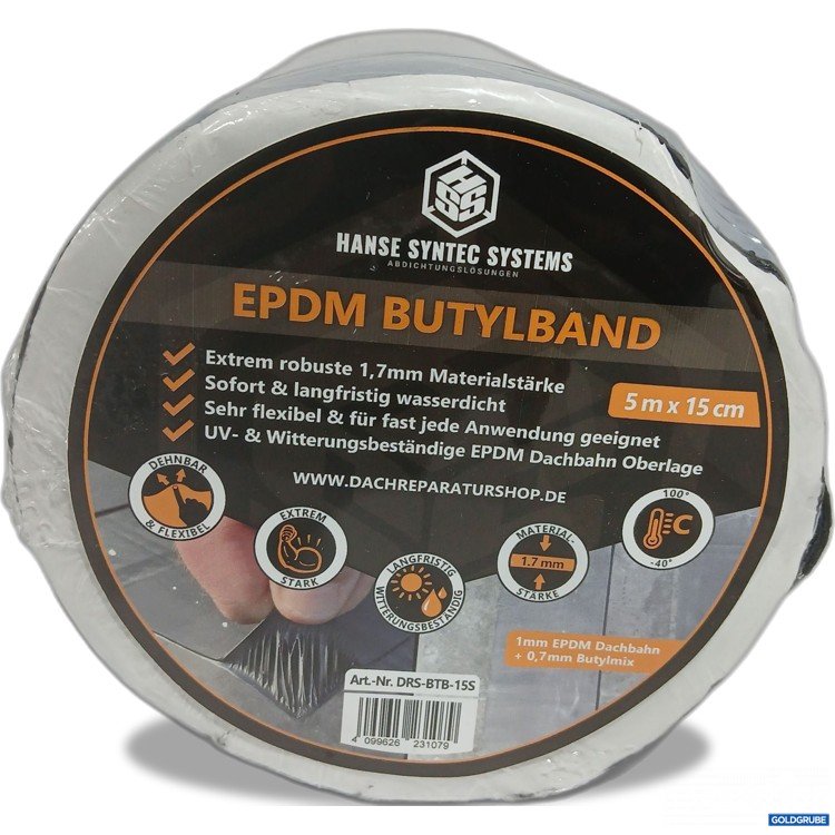 Artikel Nr. 885642 Artikel Nr. 885642: Hanse Syntec Systems EPDM Butyland 5m x 15cm