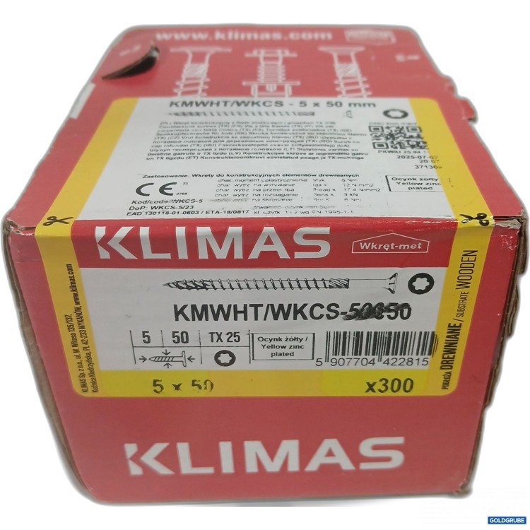 Artikel Nr. 951642 Artikel Nr. 951642: Klimas Schrauben 5x50mm TX25 300Stk