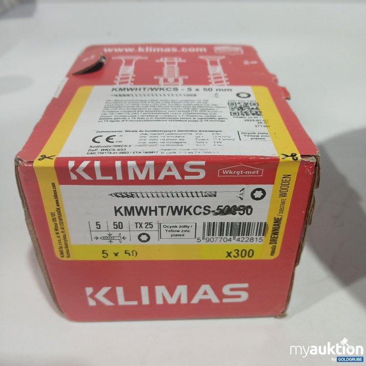 Artikel Nr. 951642 Artikel Nr. 951642: Klimas Schrauben 5x50mm TX25 300Stk