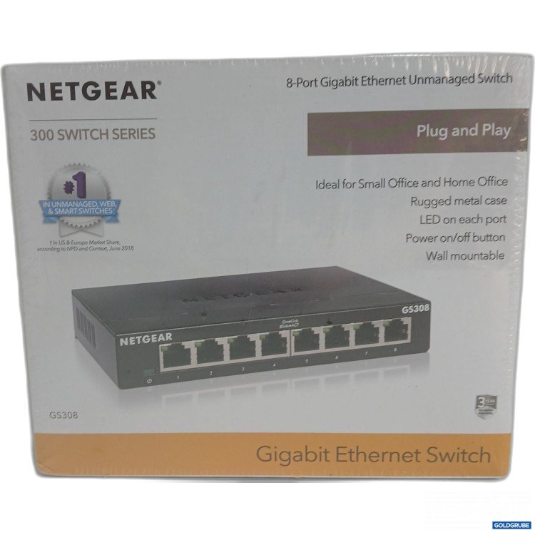 Artikel Nr. 972642: Netgear 8-Port Gigabit Ethernet Unmanaged Switch Plug and Play GS308 