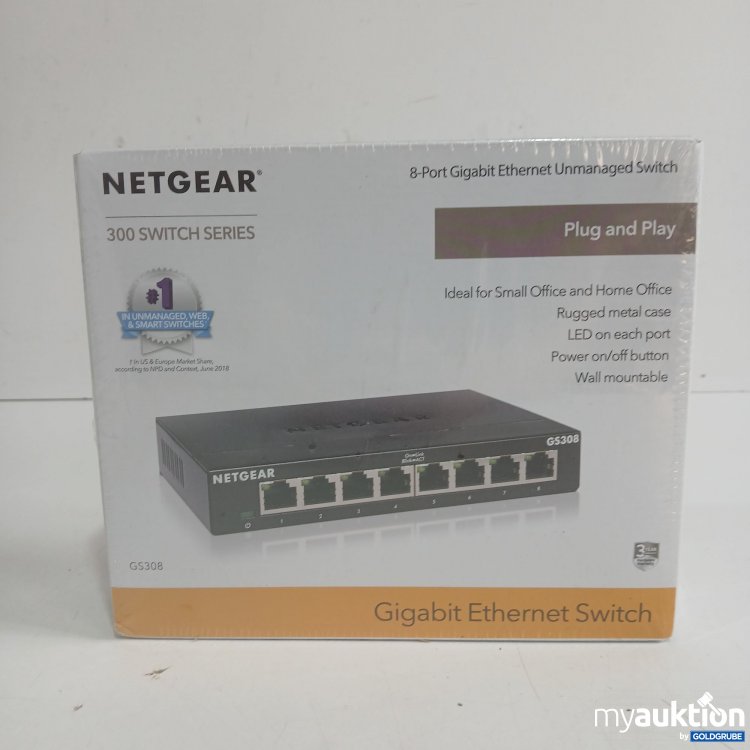 Artikel Nr. 972642: Netgear 8-Port Gigabit Ethernet Unmanaged Switch Plug and Play GS308 