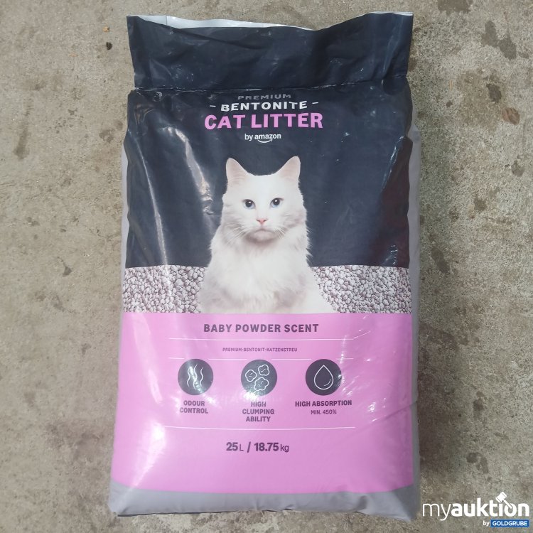 Artikel Nr. 990642: By Amazon Premium Bentonite Katzenstreu Baby Puder-Duft 25L