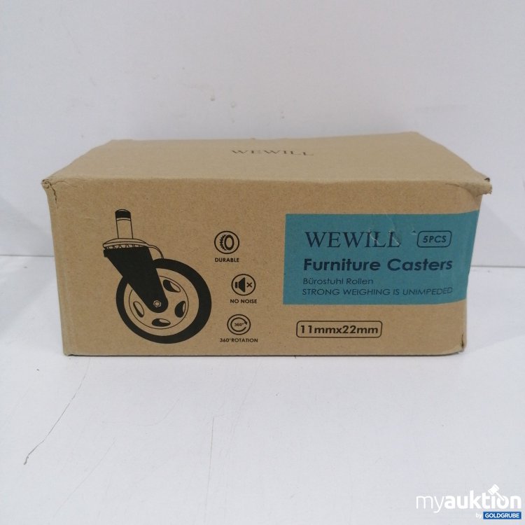 Artikel Nr. 847643 Artikel Nr. 847643: Wewill Furniture Casters Bürostuhl Rollen 5 Stk., 11x22mm