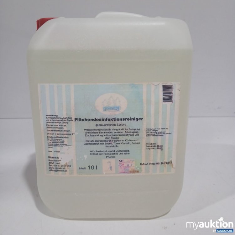 Artikel Nr. 890643: Biorein Flächendesinfektionsreiniger 10L 