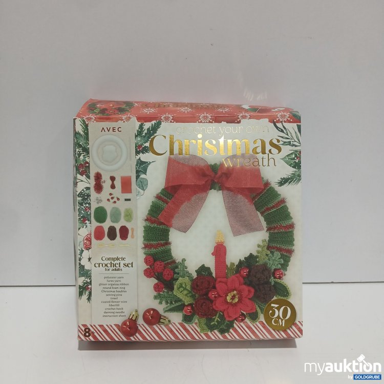 Artikel Nr. 929643: Crochet your own Christmas Wreath 30cm 