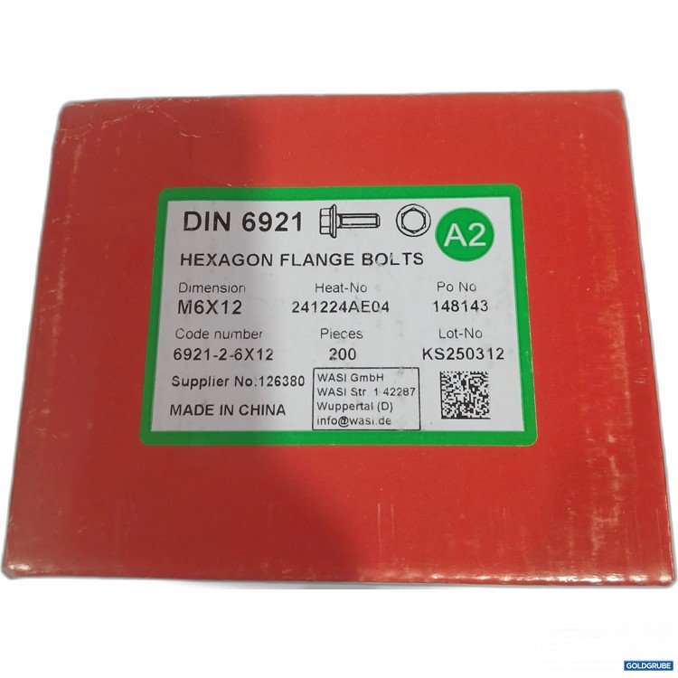 Artikel Nr. 969643 Artikel Nr. 969643: Hexagon Flange Bolts M6x12 200Stk