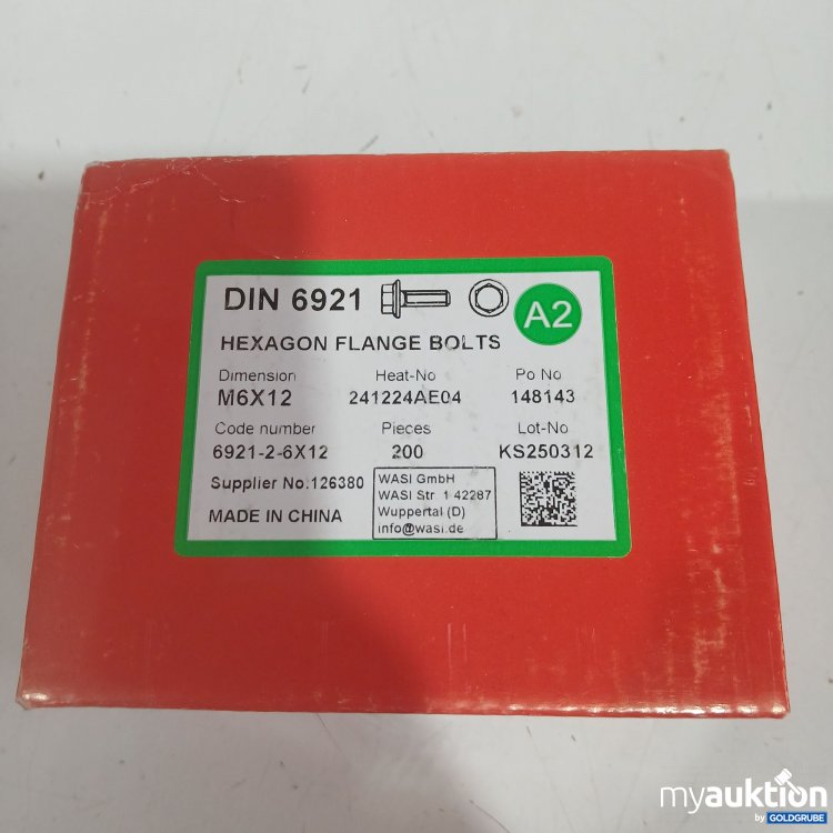 Artikel Nr. 969643 Artikel Nr. 969643: Hexagon Flange Bolts M6x12 200Stk