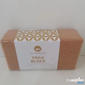 Auktion Lotuscrafts Yoga Block aus Kork 