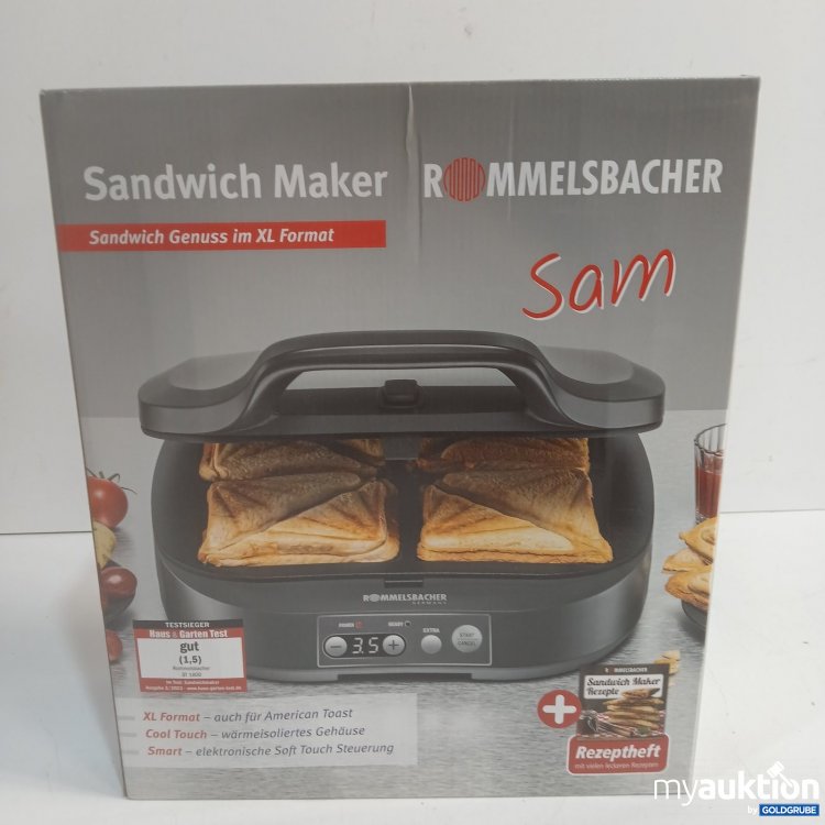 Artikel Nr. 464644: Rommelsbacher Sandwich Maker ST 1800 schiefergrau