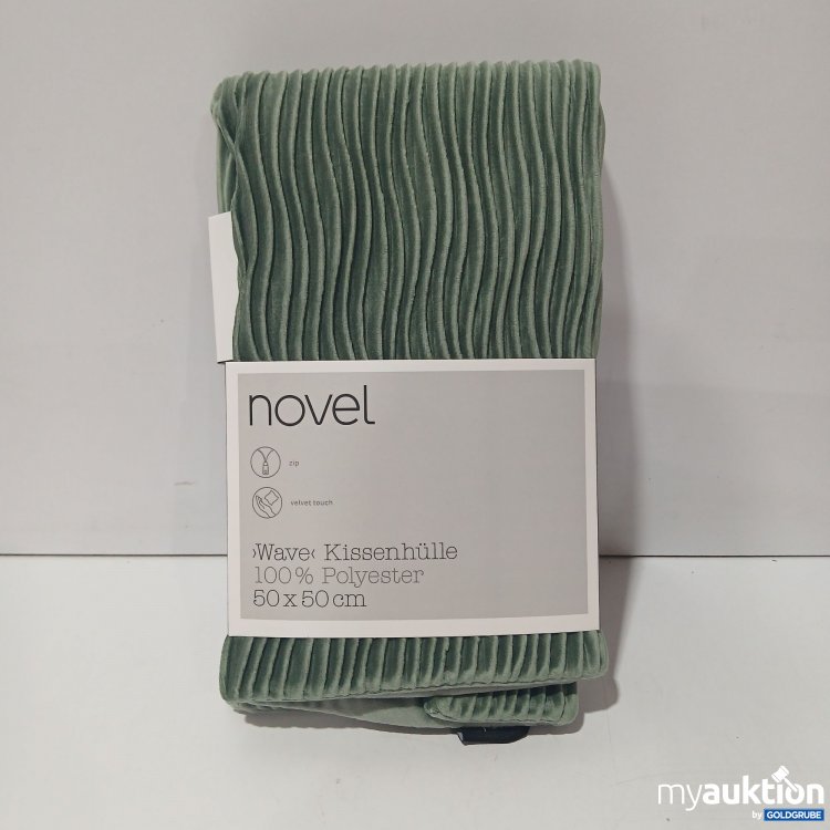 Artikel Nr. 518644: Novel Wave  Kissenhülle Grün 50x50cm 