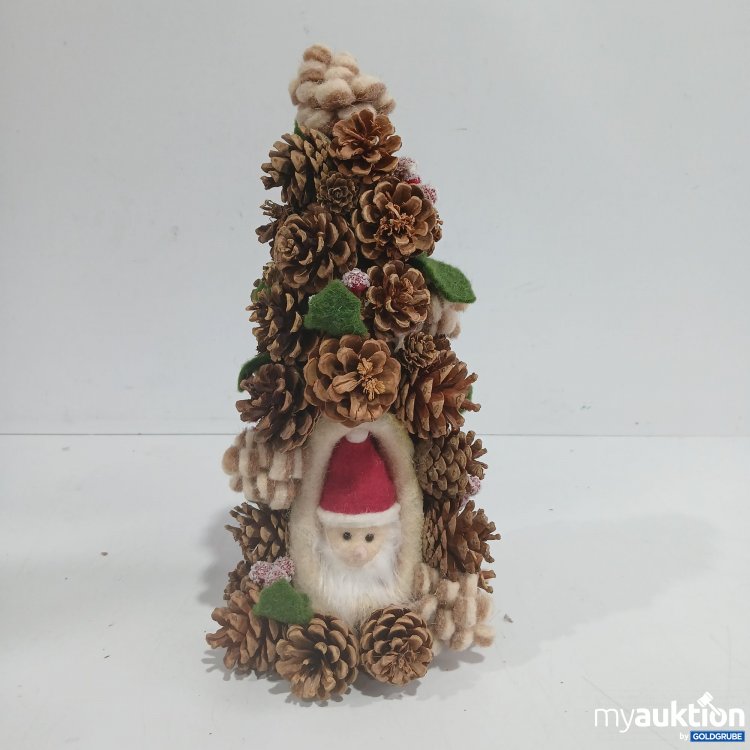 Artikel Nr. 910644: Weihnachtsdekoration mit Tannenzapfen ca. 36cm Weihnachtsmann 