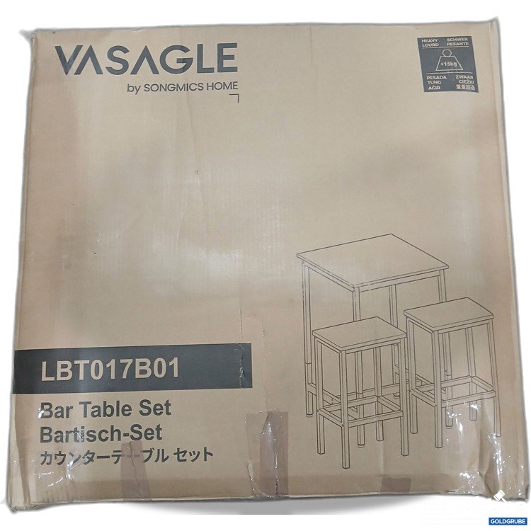Artikel Nr. 911644 Artikel Nr. 911644: Vasagle LBT017B01 Bar Table Set