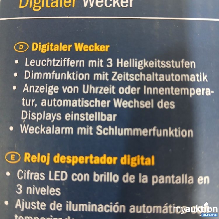Artikel Nr. 921644: TFA Digitaler Wecker 60.2027.01