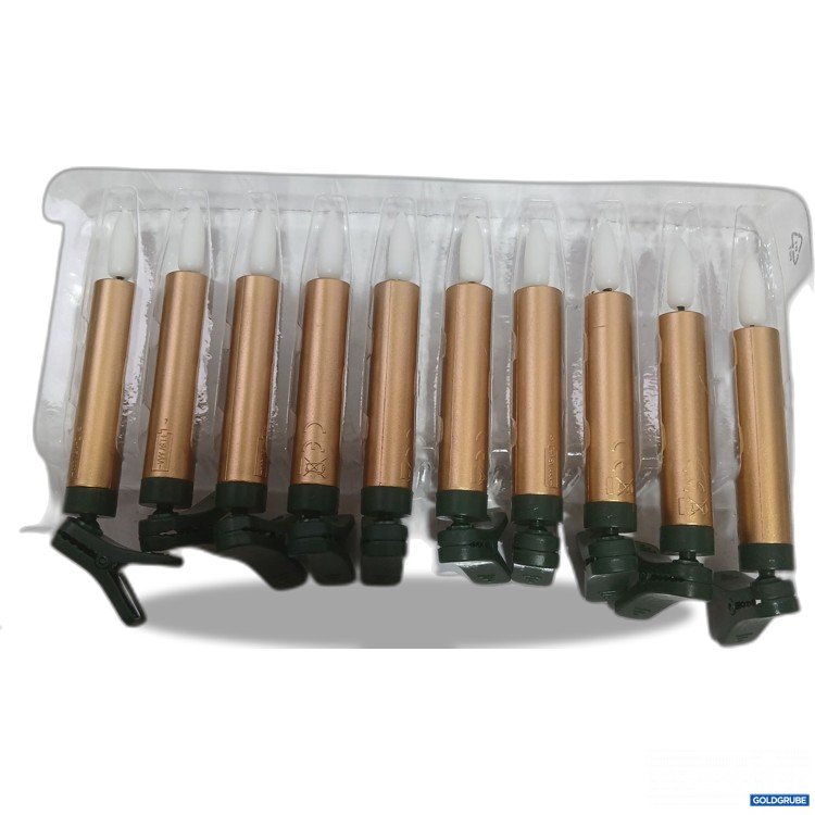 Artikel Nr. 929644 Artikel Nr. 929644: Lunartec 10 Set LED Weihnachtsbaumkerzen Gold