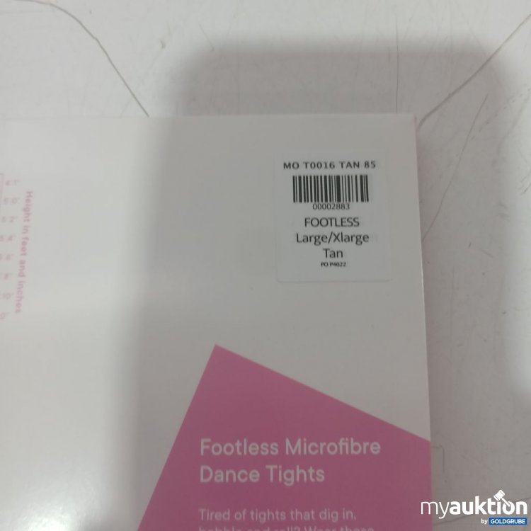 Artikel Nr. 939644: Move Dance Footless Microfibre Tights Large/Xlarge Tan