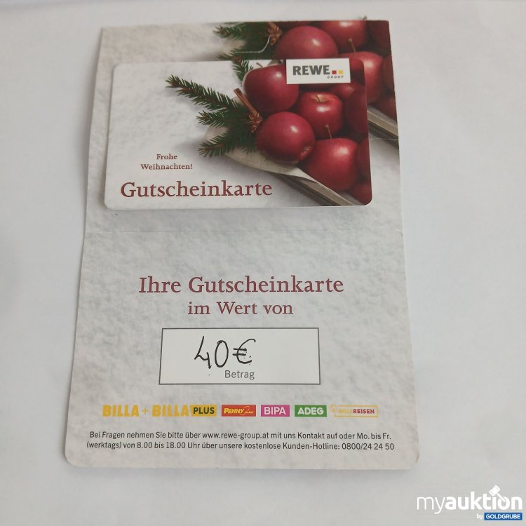 Artikel Nr. 988644 Artikel Nr. 988644: Rewe Gutschein Wert 40€