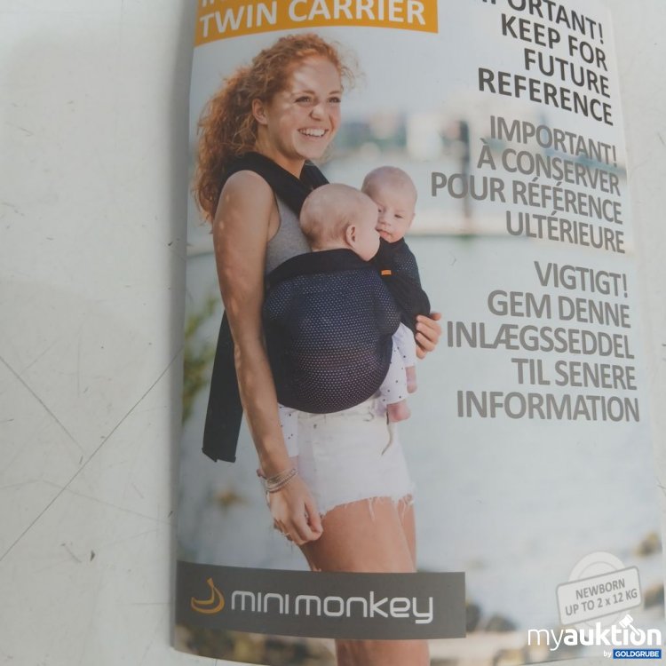 Artikel Nr. 446645: mini monkey Twin Carrier 2 Kinder bis 12 kg