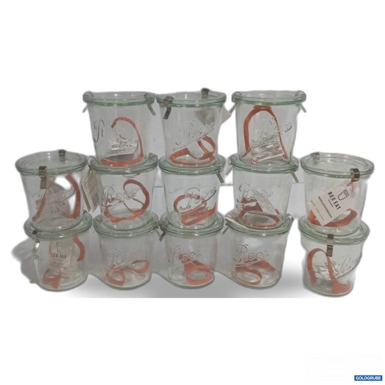 Artikel Nr. 465645 Artikel Nr. 465645: Rex Glas Einmachgläser mit Bügelverschluss 13Stk ca. 10cm