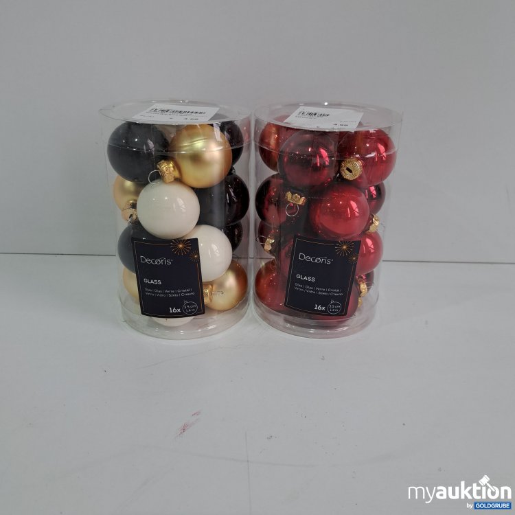 Artikel Nr. 808645: Decoris Weihnachtskugeln 3,5 cm x 16, 2er Pack
