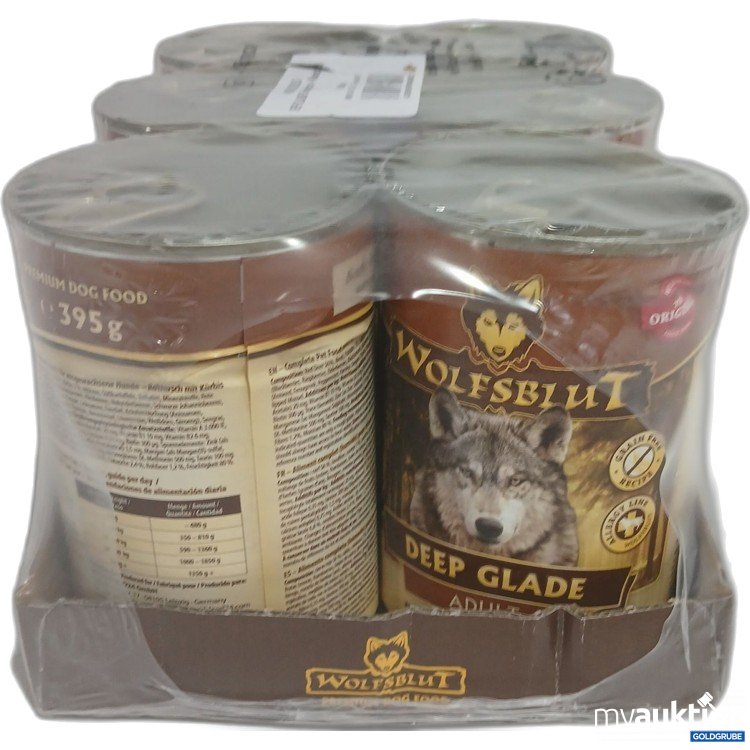 Artikel Nr. 986645: Wolfsblut Hundefutter Deep Glade Rothirsch + Kürbis 6x395g 