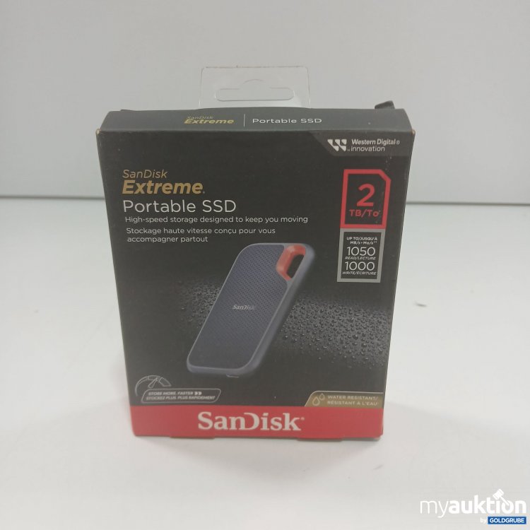 Artikel Nr. 868646 Artikel Nr. 868646: SanDisk Extreme Portable SSD 2TB