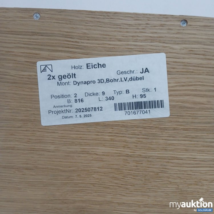 Artikel Nr. 872646 Artikel Nr. 872646: Würth Eiche Dynapro 3D, Bohr.LV,Dübel 2xgeölt