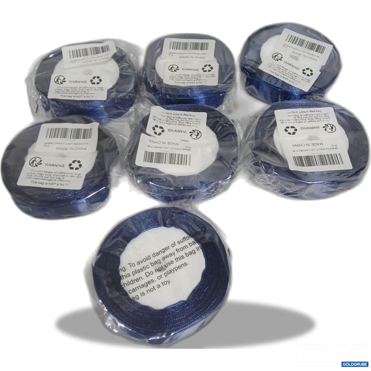Artikel Nr. 882646 Artikel Nr. 882646: Satinbänder Rollen blau 7Stk