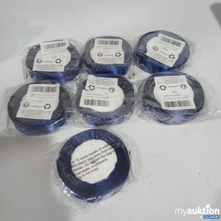 Artikel Nr. 882646 Artikel Nr. 882646: Satinbänder Rollen blau 7Stk