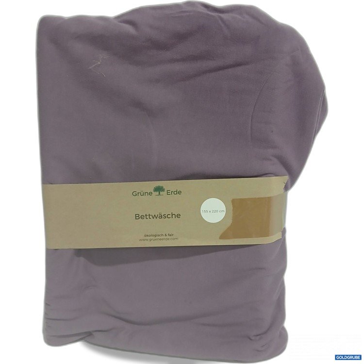 Artikel Nr. 890646: Grüne Erde Bettwäsche Deckenüberzug Anna pflaume 155x220cm 
