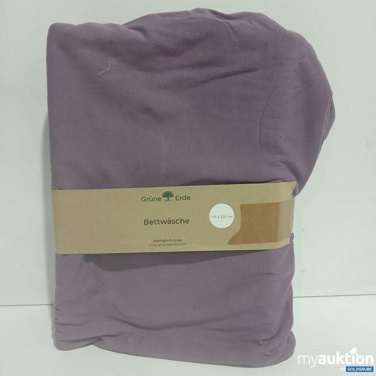 Artikel Nr. 890646: Grüne Erde Bettwäsche Deckenüberzug Anna pflaume 155x220cm 