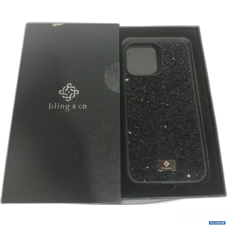 Artikel Nr. 919646: bling & co. Handyhülle Schwarz Glitzer iPhone 15Pro Max