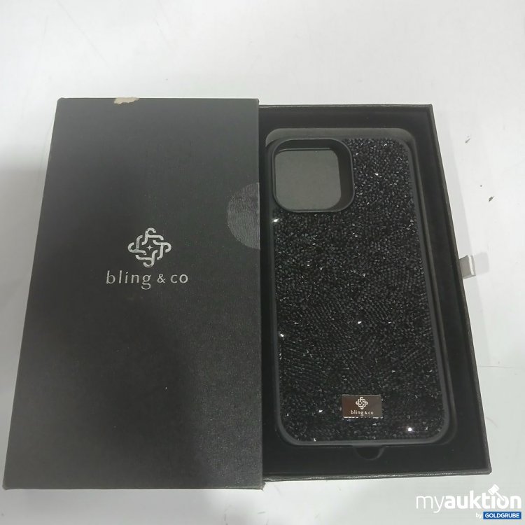 Artikel Nr. 919646: bling & co. Handyhülle Schwarz Glitzer iPhone 15Pro Max