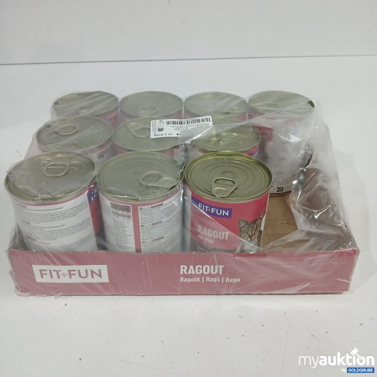 Artikel Nr. 986646: Fit+Fun Katzenfutter Ragout mit Rind 10x415g 